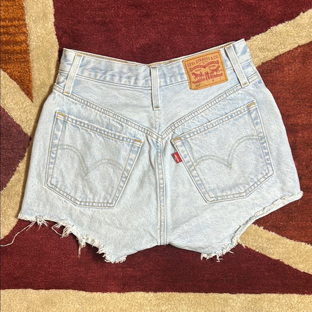 Levi's Light Blue Jean Shorts